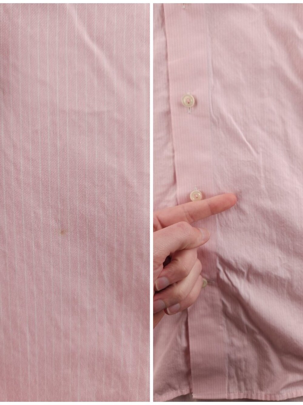 Eton Romania Pink 16.5 Striped Cotton Elegant Shirt Button Up Convertible Cuff - Picture 13 of 16